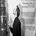 drum set tuning clinic poster