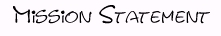 my personal mission statement